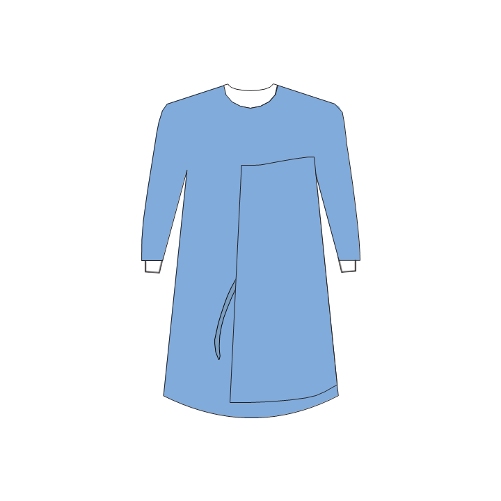 Safemode Surgical Wraparound Gown with Hand Towel